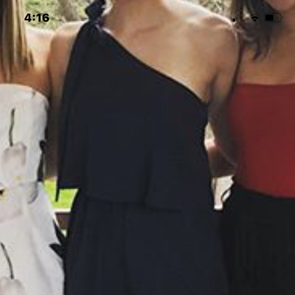 lulus one shoulder romper size